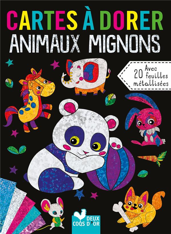 Cartes à dorer : animaux mignons