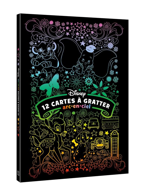 Les ateliers Disney : 12 cartes à gratter arc-en-ciel