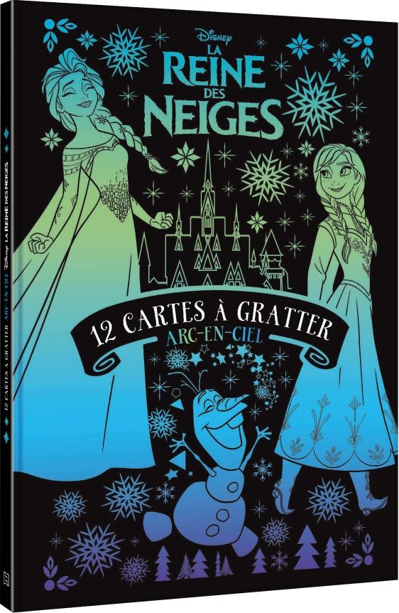 Les ateliers Disney : La Reine des Neiges : 12 cartes à gratter arc-en-ciel