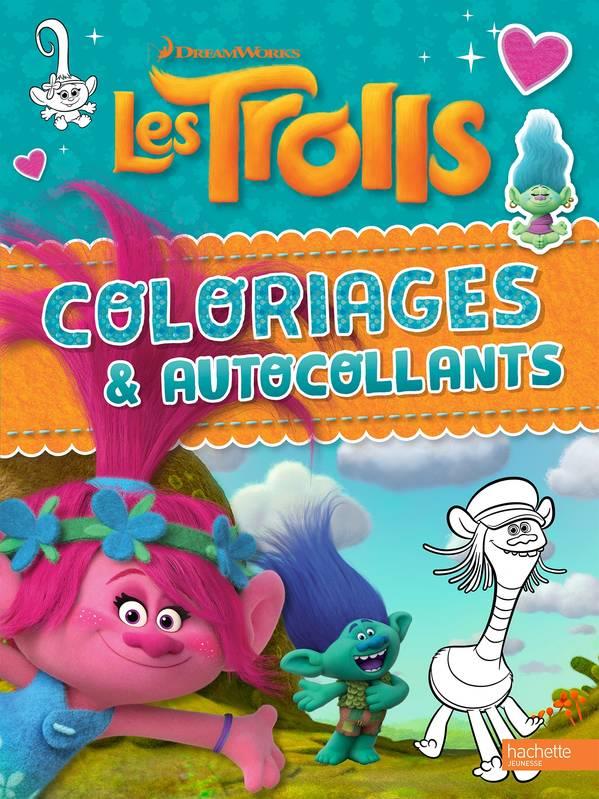 Les Trolls : coloriages et autocollants