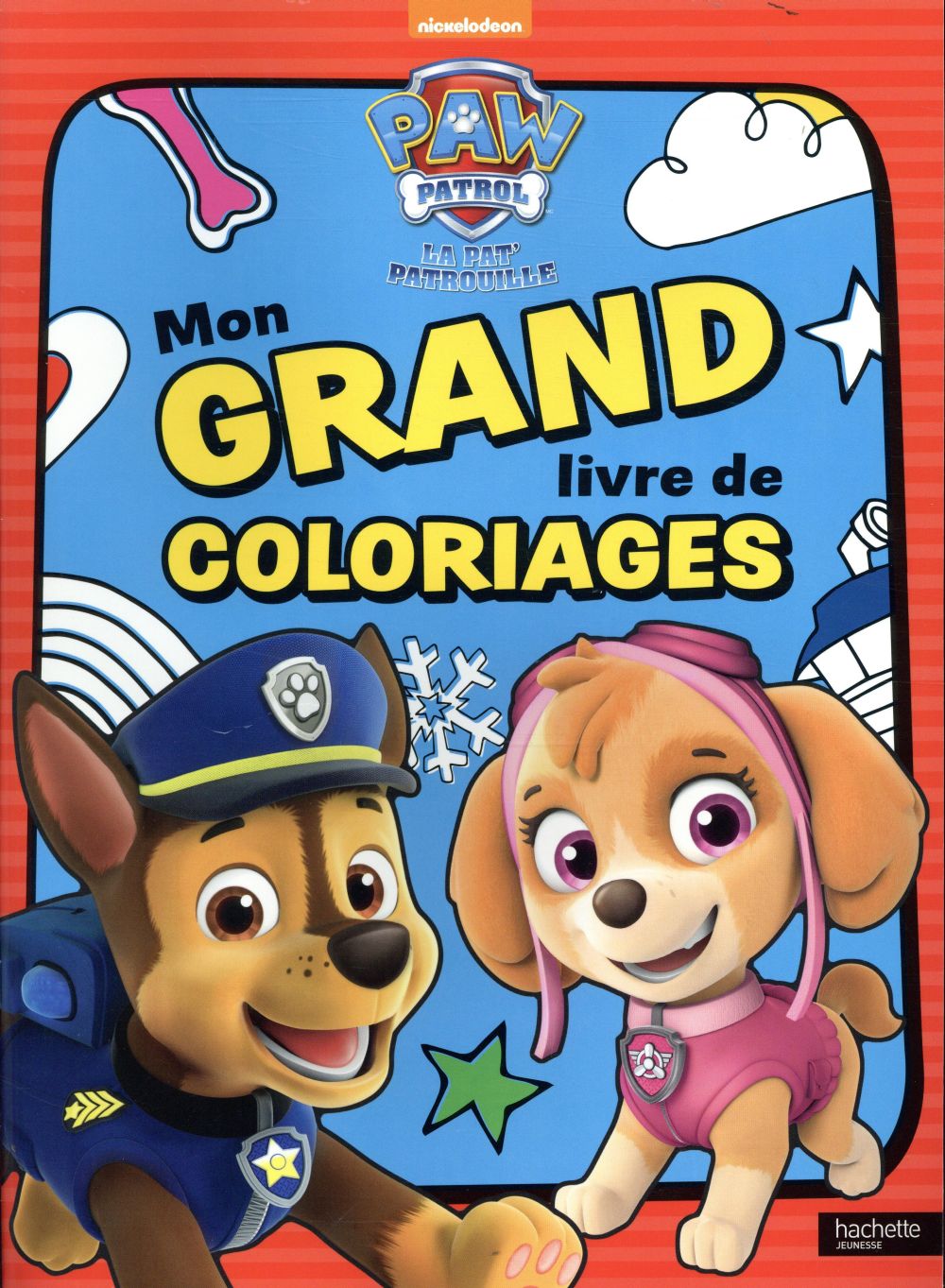 Mon grand livre de coloriages : la Pat'Patrouille