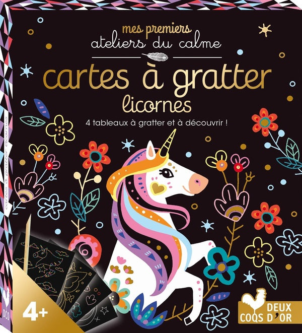 Cartes à gratter : licornes