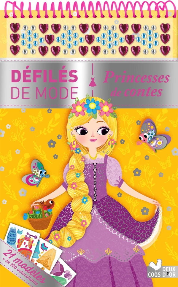 Bloc à spirales : princesses de contes ; défilés de mode
