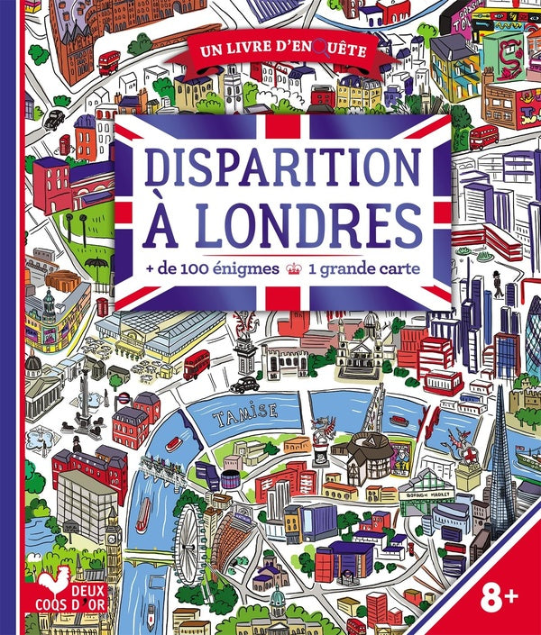 Disparition à Londres ; livre avec carte