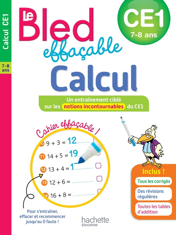 Bled : le bled effaçable calcul ; CE1