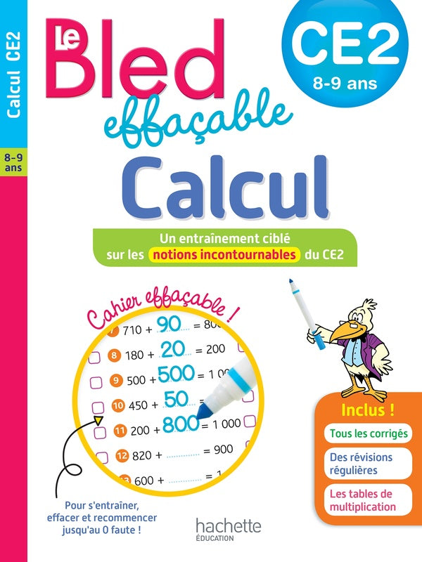 Bled : bled effacable calcul CE2