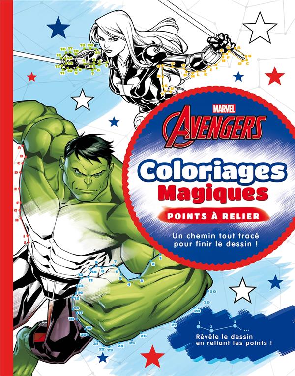 Avengers : coloriages magiques ; points à relier