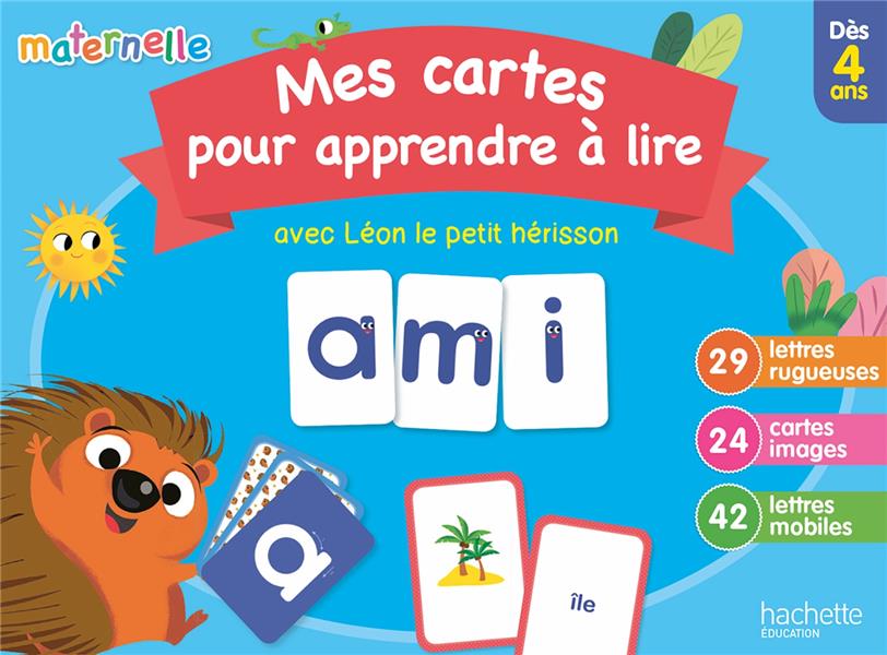 Mes cartes pour apprendre à lire avec Léon le hérisson