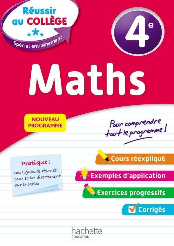 Réussir au collège : maths ; 4e