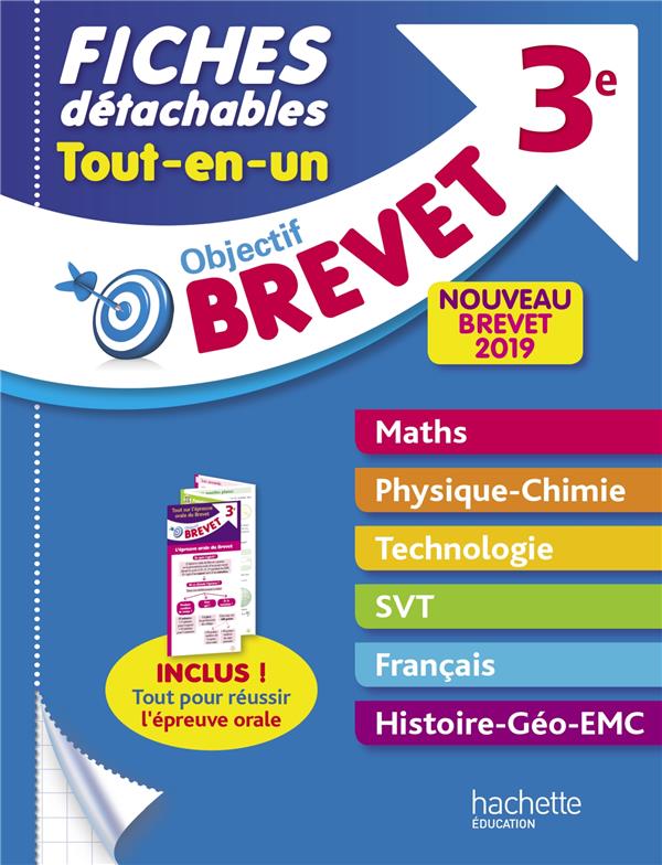 Objectif brevet : 3e ; fiches détachables tout-en-un 2019