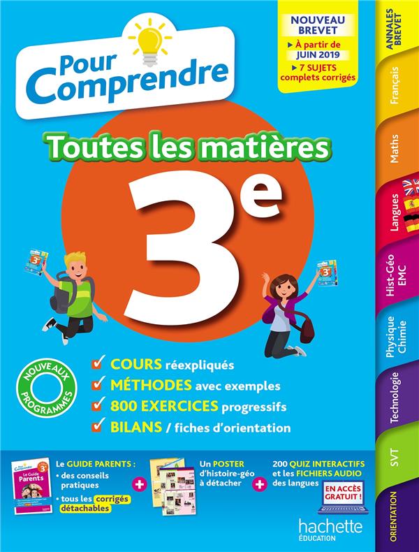 Pour comprendre toutes les matières : 3e