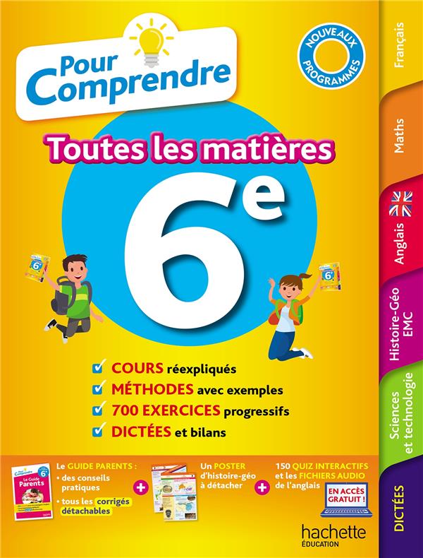 Pour comprendre toutes les matières : 6e