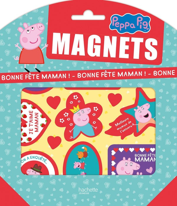 Peppa Pig : pochettes magnets - bonne fête maman