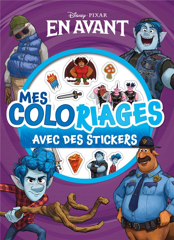 Mes coloriages avec stickers : en avant