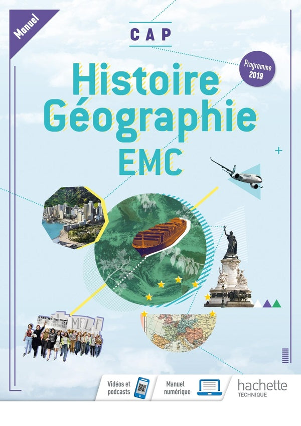 Histoire-géographie-EMC ; CAP ; livre de l'élève (manuel) (édition 2019)