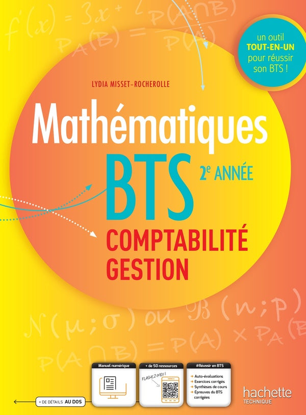 Maths ; BTS comptabilité et gestion 2e année ; Livre de l'élève