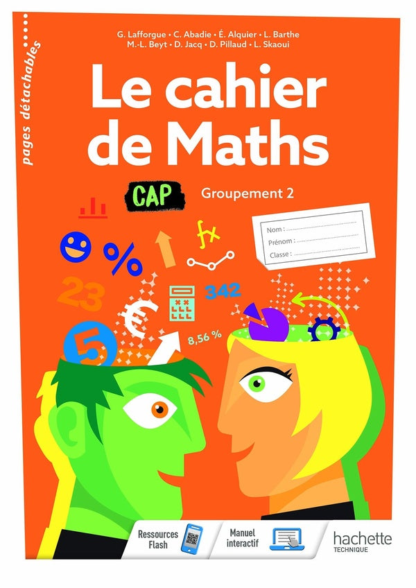 Le cahier de maths ; CAP, groupement 2 ; cahier de l'élève (édition 2020)