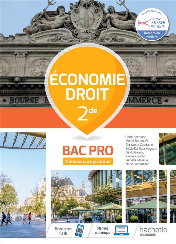 économie-droit ; 2de bac pro ; cahier de l'élève (édition 2020)