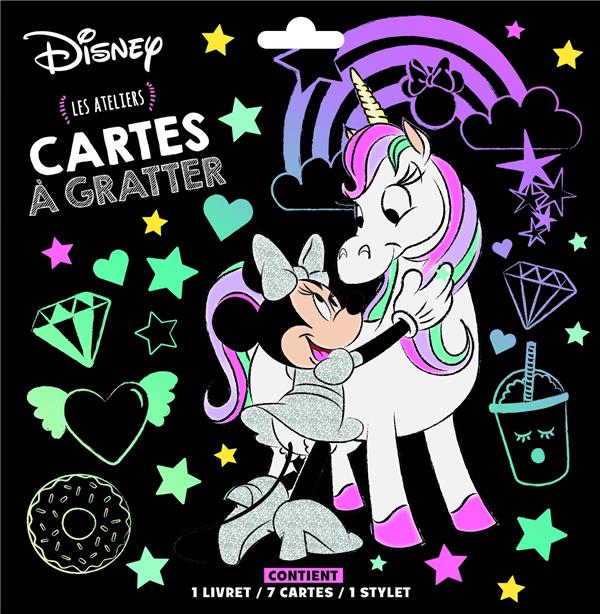Les ateliers Disney : Minnie et la licorne ; cartes à gratter