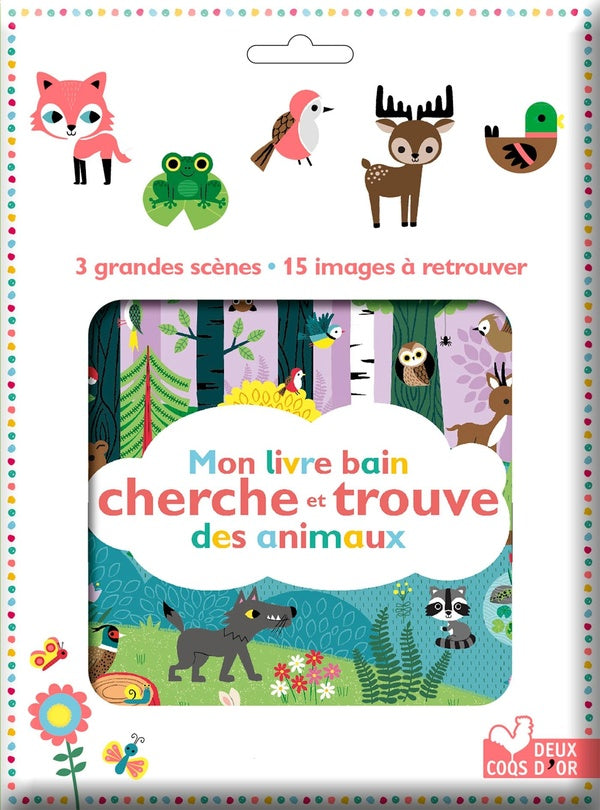 Mon livre bain cherche et trouve des animaux