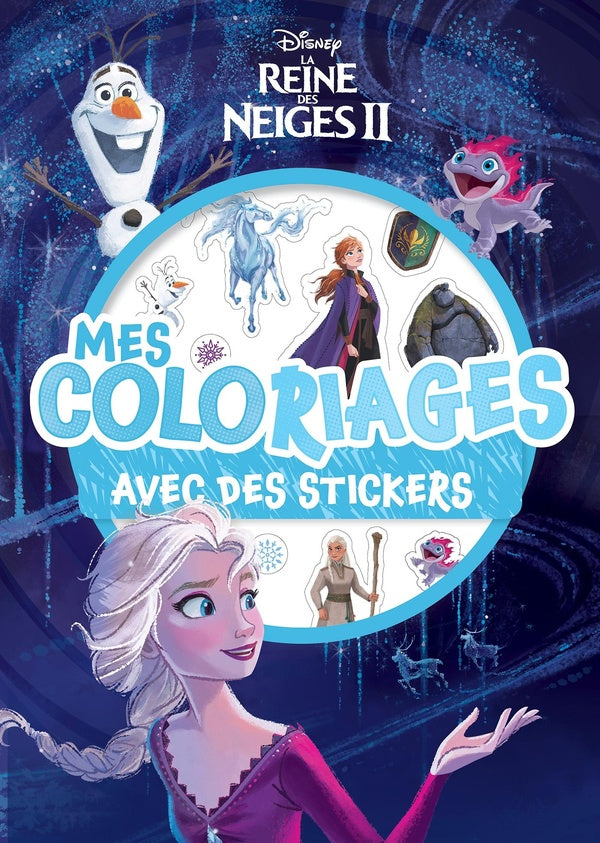 Mes coloriages avec stickers : La Reine des Neiges 2