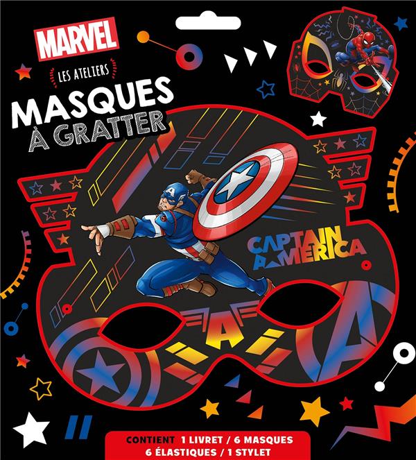Les ateliers Disney : Marvel ; masques à gratter