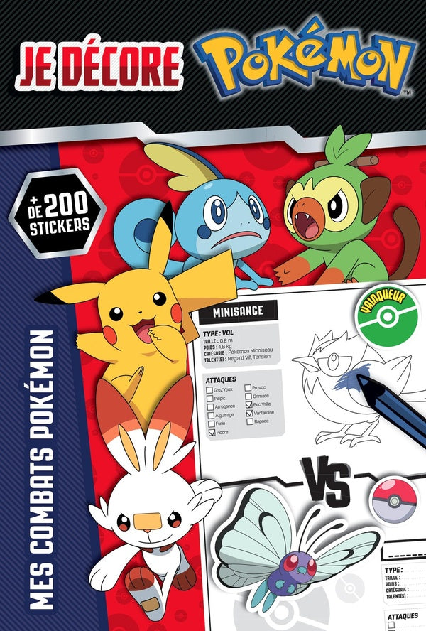 Pokémon : je décore ; mes combats Pokémon