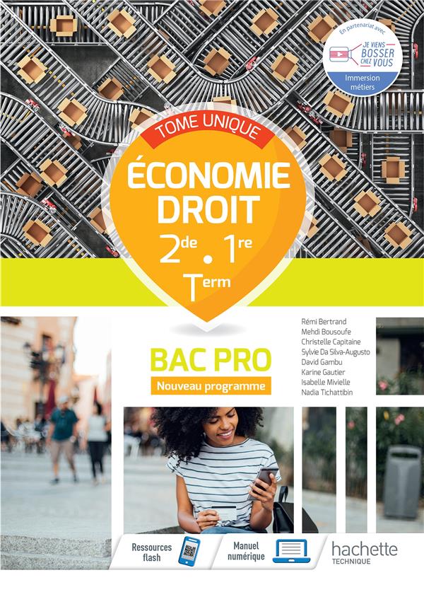 économie - droit ; 2de, 1re; terminale bac pro ; livre élève (édition 2021)