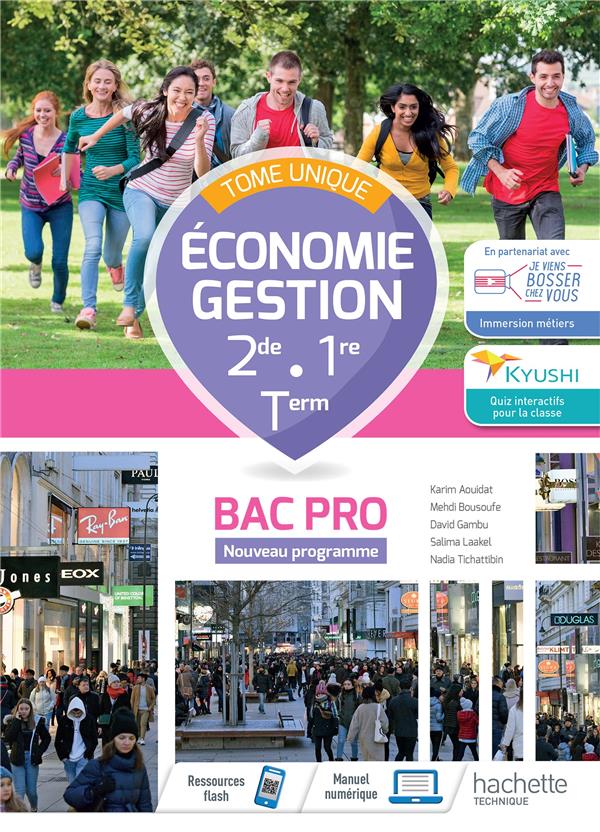 Economie - gestion 2de/1re/term bac pro - cahier eleve -  ed. 2021
