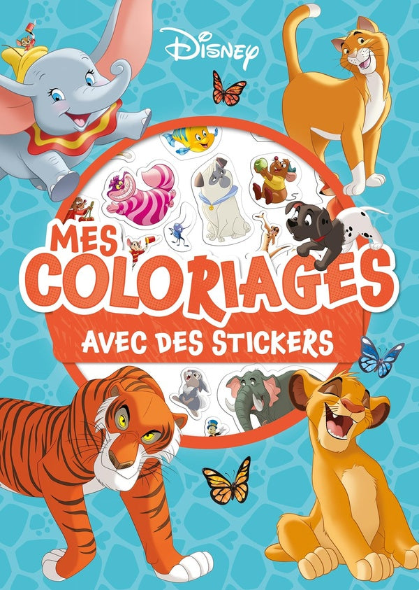 Mes coloriages avec stickers : animaux