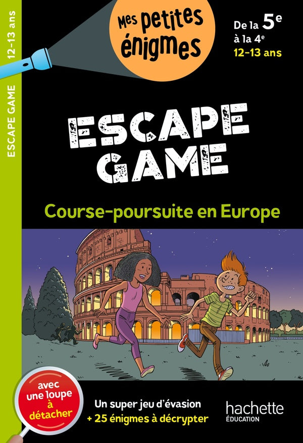 Escape game ; de la 5e à la 4e ; course-poursuite en Europe