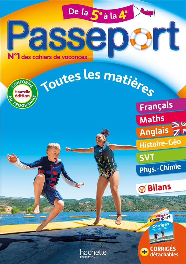 Passeport : toutes les matières ; de la 5e à la 4e
