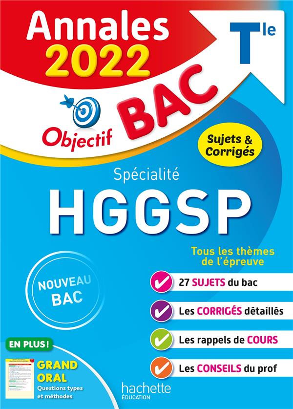 Objectif bac : spécialité HGGSP ; terminale ; annales