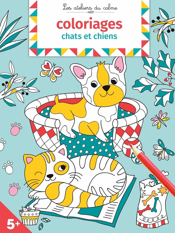 Les ateliers du calme : coloriages chats et chiens