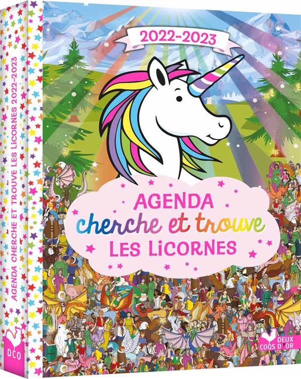 Agenda cherche et trouve les licornes (édition 2022/2023)