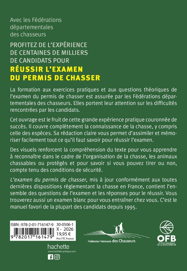 L'Examen du permis de chasser : Préparation officielle aux questions théoriques (édition 2027)