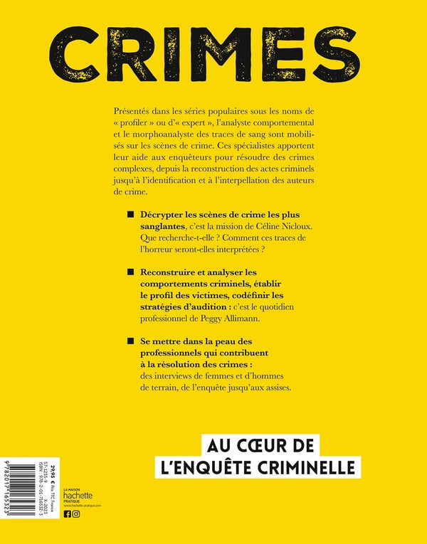 Crimes : psychocriminologie et morphoanalyse des traces de sang