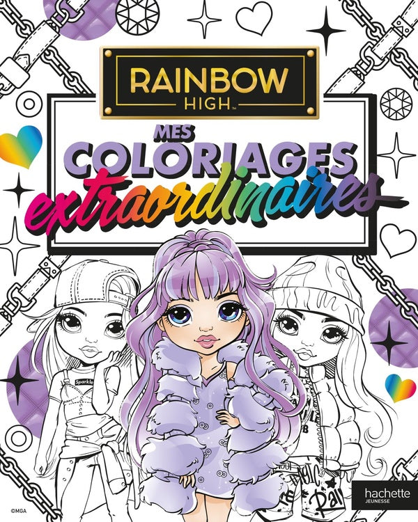 Rainbow High : mes coloriages extraordinaires