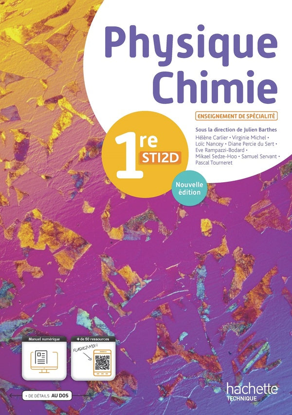 Physique-Chimie ; 1re STI2D ; Livre élève