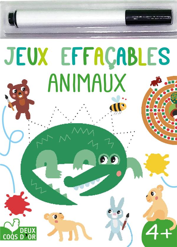 Jeux effaçables : animaux