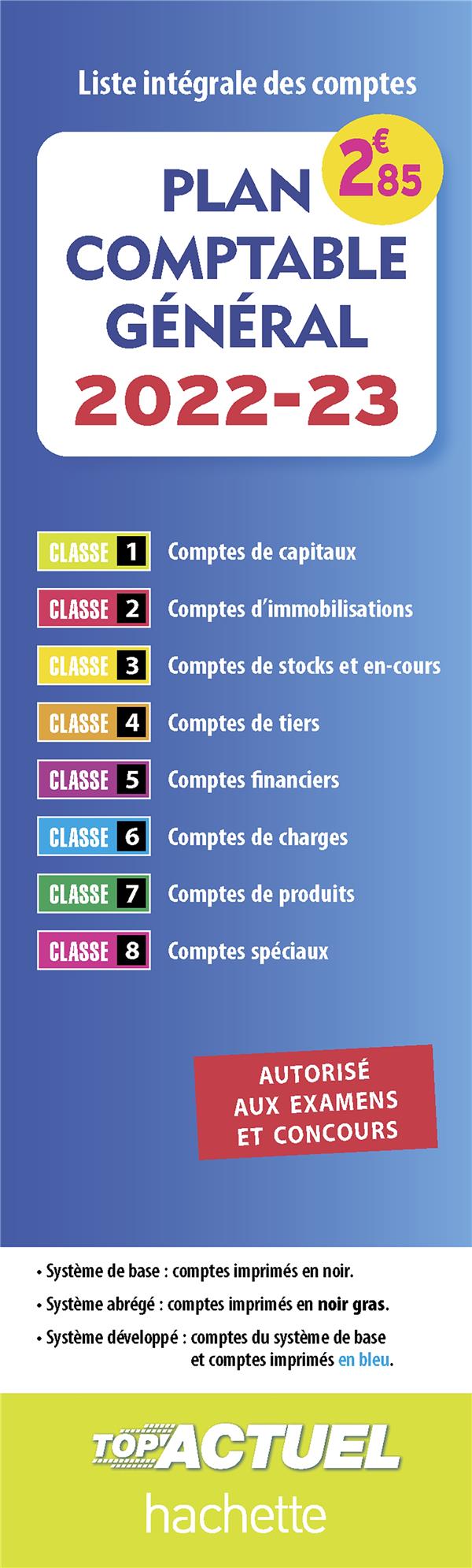 Top'actuel : plan comptable (édition 2022/2023)