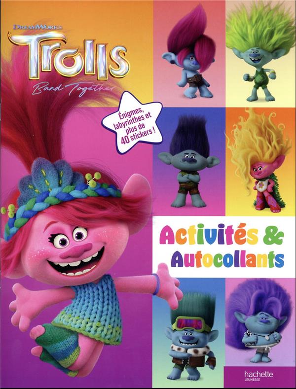 Les Trolls 3 : Activités et autocollants