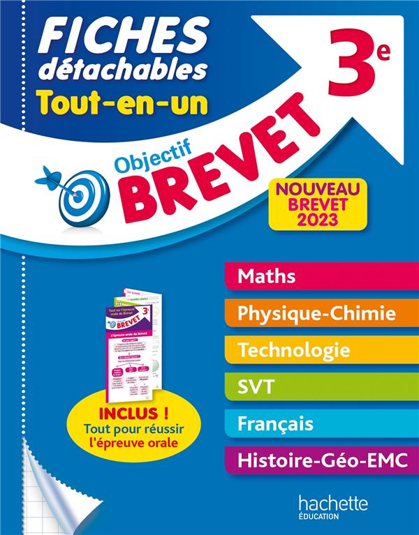 Objectif brevet : fiches détachables ; tout-en-un (édition 2023)