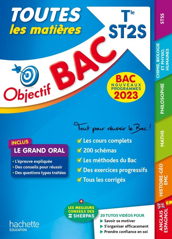 Objectif bac : toutes les matières ; terminale ST2S (édition 2023)