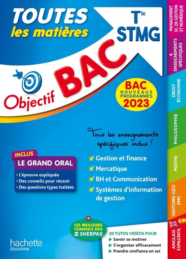 Objectif bac : toutes les matières ; terminale STMG (édition 2023)