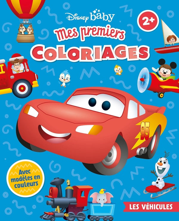 Mes premiers coloriages : Disney Baby : les véhicules