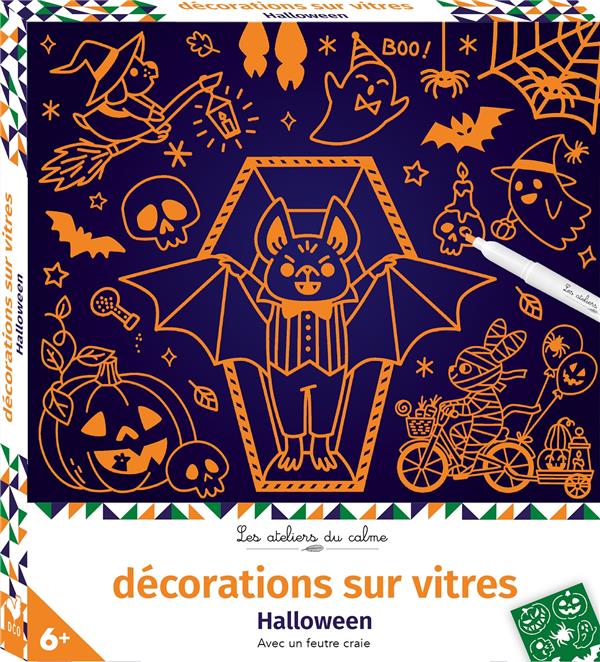 Les ateliers du calme : décorations sur vitres : Halloween