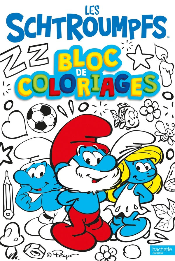 Les Schtroumpfs : bloc de coloriages