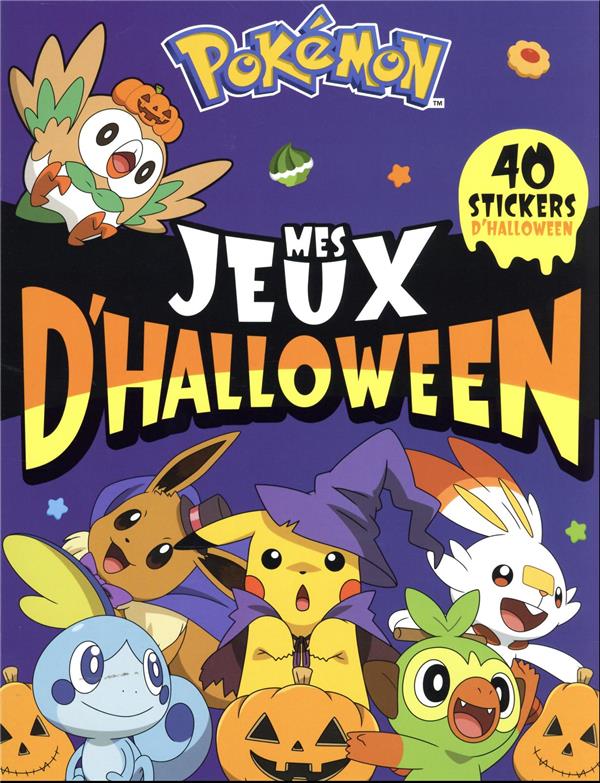 Pokémon : mes jeux d'Halloween : 40 stickers d'Halloween