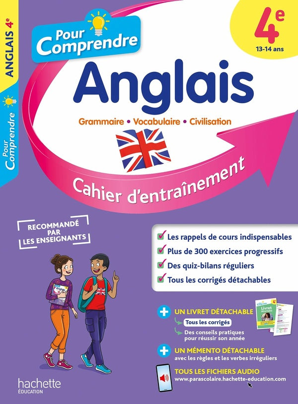 Pour comprendre l'anglais : 4e ; cahier d'entraînement
